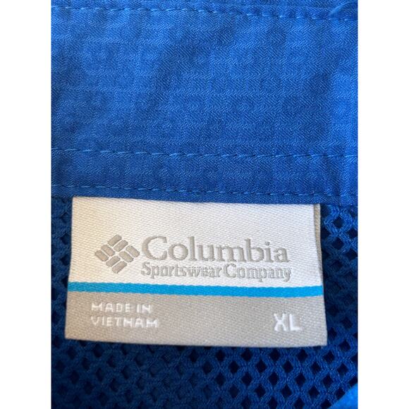 Columbia PFG Omni Freeze Shirt Men's Sz XL Blue/Gray Button Outdoor - Picture 8 of 8